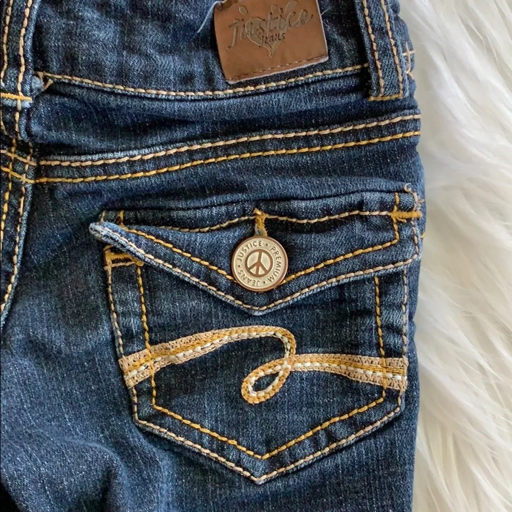 JUSTICE‎ jean shorts size 6 regular excellent cond